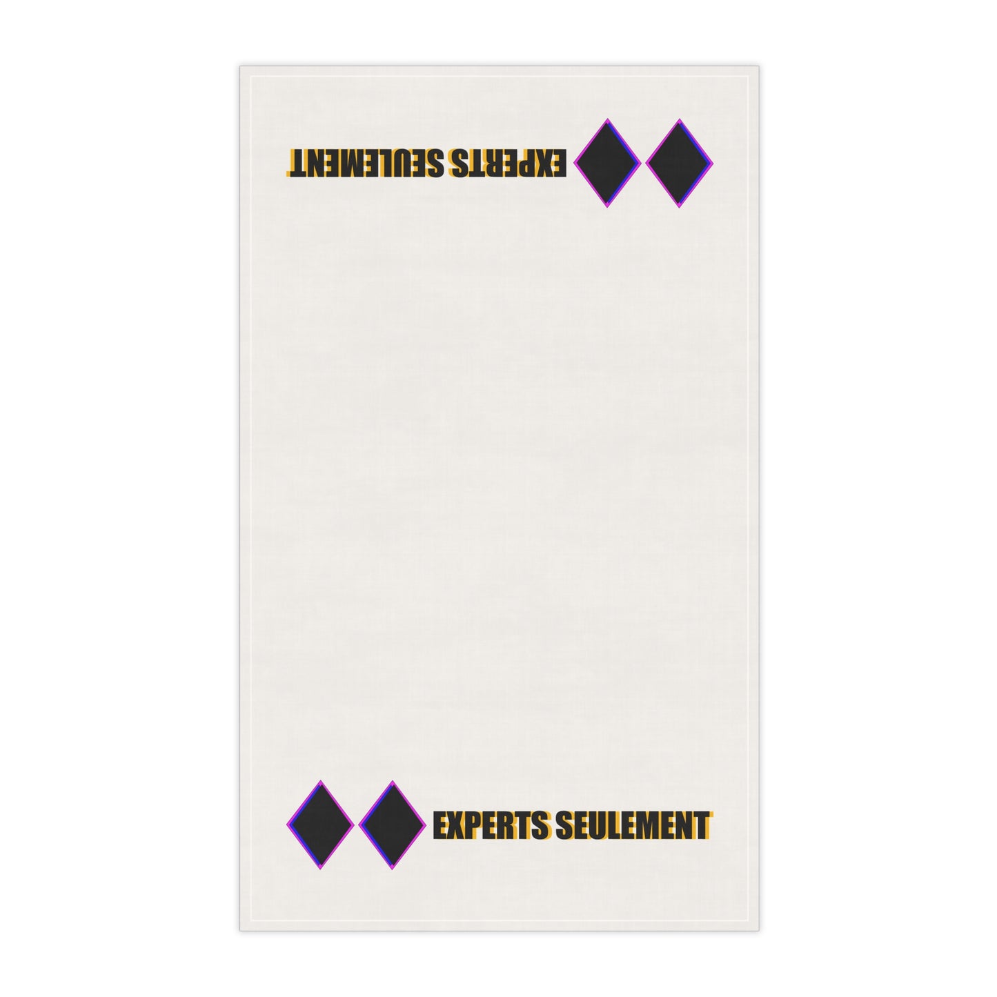 Copy of Stylish Cotton Tea Towels - 'Experts Seulement' Design for Home & Gift