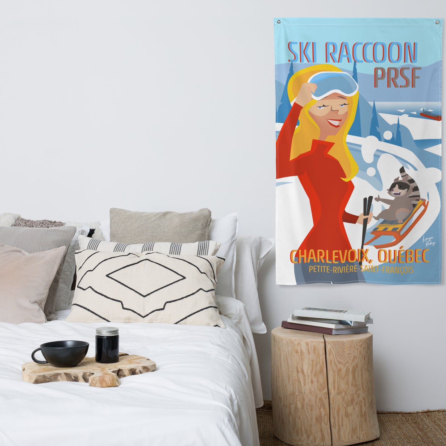 Drapeau Ski Raccoon Charlevoix