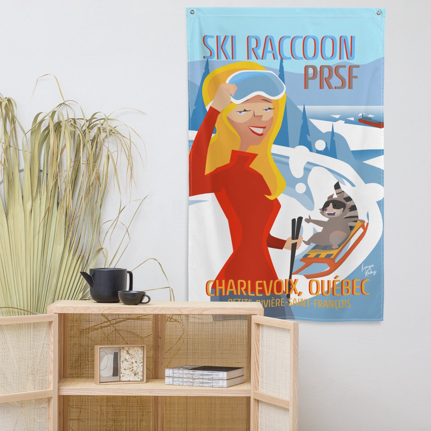 Drapeau Ski Raccoon Charlevoix