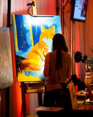 Toile en direct «Live painting»